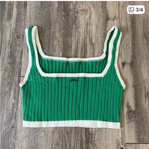 Longchamp crop top green sz XS